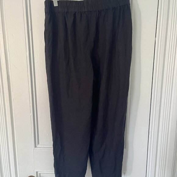 MADEWELL Tapered Huston Pull-On Crop Pant Linen Blend - Size M - Picture 4 of 5